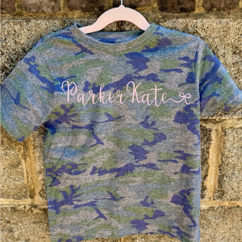 Personalized Kids Camo T-Shirt - I can add any name!